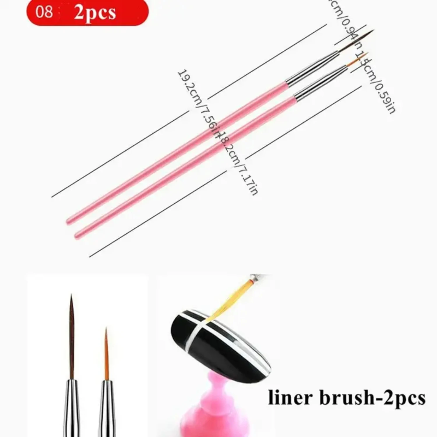 Exquisite and creative, this stunning and unique full set of 15 pcs basic nail gel paint brushes is perfect for achieving intric