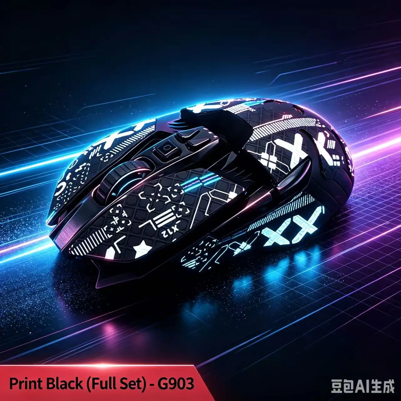 Ultra‑Thin Full‑Cover Mouse Grip Tape For Logitech G903 Hero Sweat‑Absorbing Non‑Slip Side Protective Skin