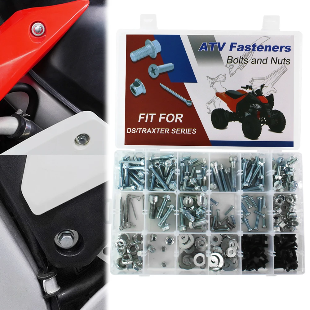 

260PCS Full Fairing Bolts For CAN-AM Traxter 500 Autoshift Footshift Max XL XT ATV Body Engine Plastic Frame Exhaust Bolts Kit