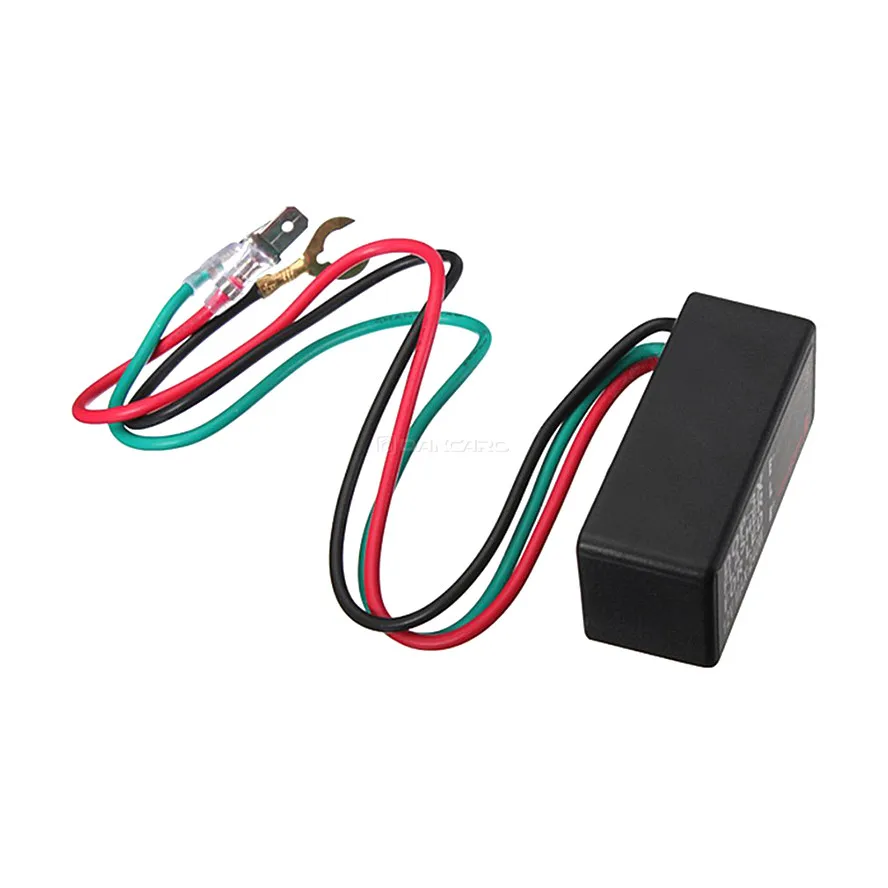 12A 3Cables Electronic LED Flasher Relay For Honda Kawasaki Suzuki Yamaha Motorcycle Motor Turn Signal Bulb Hyper Flash