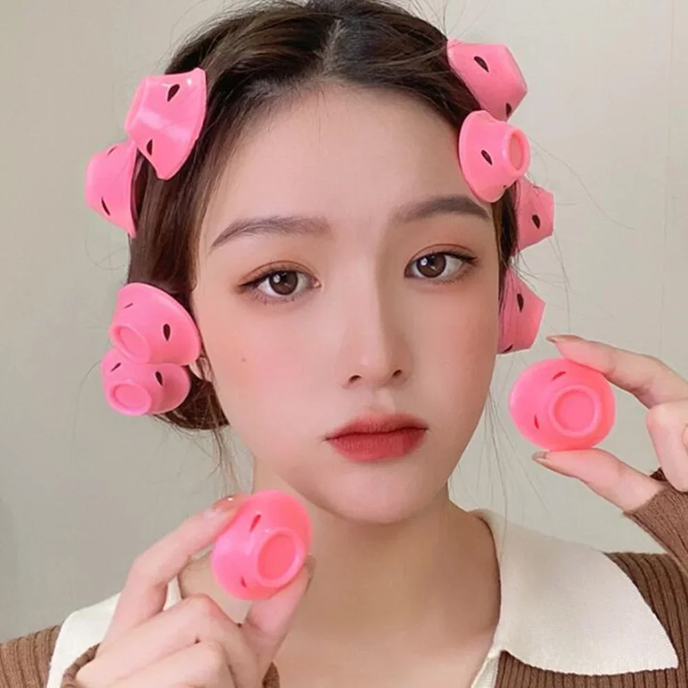 

10pcs Heatless Hair Curlers No Heat Hair Rollers Soft Silicone Curls Sleeping Lazy Curling Rods Wave Formers Hair Styling Tools