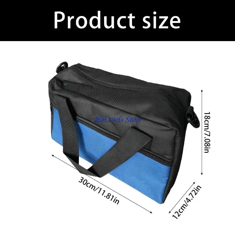 X37E Spacious 12 Inch Tool Bag Heavy Duty Canvas Construction Various Tools