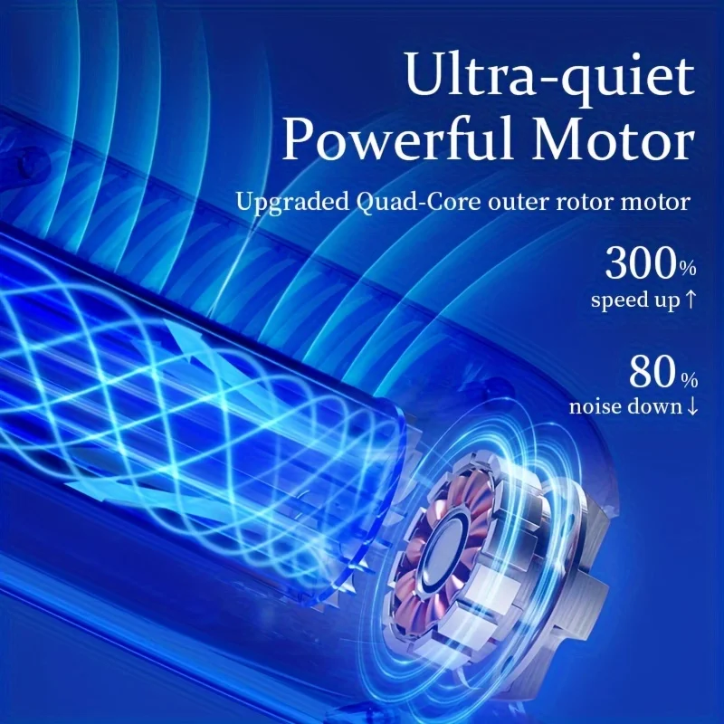 1pc,  Tower Fan High Wind Power Cooling Fan Desktop Vertical Bladeless  Fan Household Oscillating Head Fan Humidifier Air Freshe