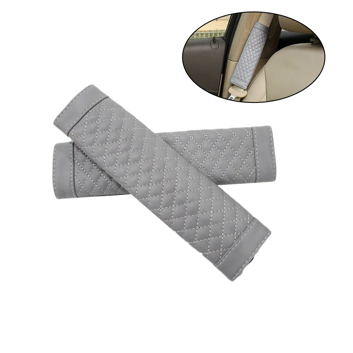 

Auto Car Seat Belt Cover Pads Lambskin Soft Seat Shoulder Pad Seatbelt Strap Covers Car Safety Belt Cover For Kids Adult