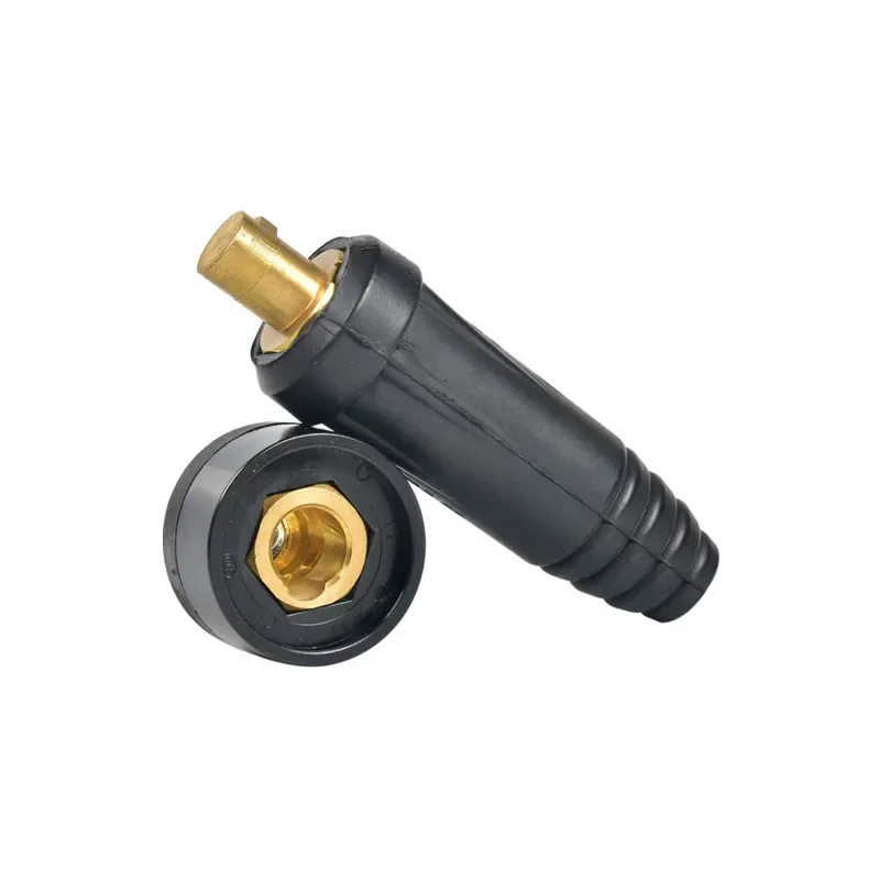 Welding wire quick plug socket quick connector electric welding machine pure copper DKJ10-25 European quick plug accessories