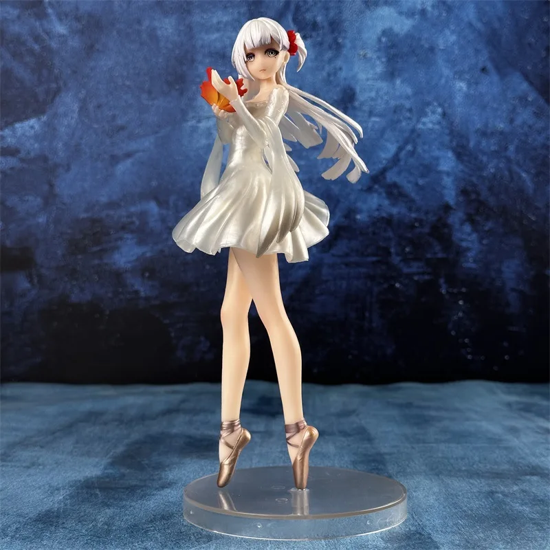 Azur Lane Game Periphery Figure 23.5cm White Dress Ijn Shokaku Beautiful Girl Desktop Ornament Model Dancing Posture Toy Gift