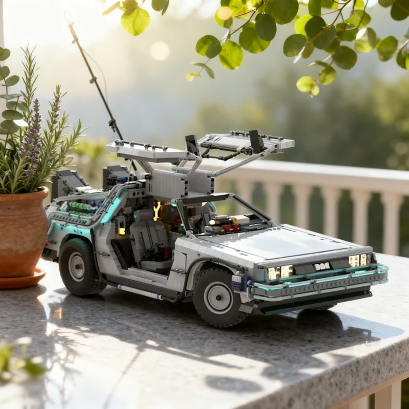 

Конструктор MOC 1:8 «Назад в будущее» (5226 деталей), коллекционное издание, модель-икона, креативный подарок, коллекционный декор для детей