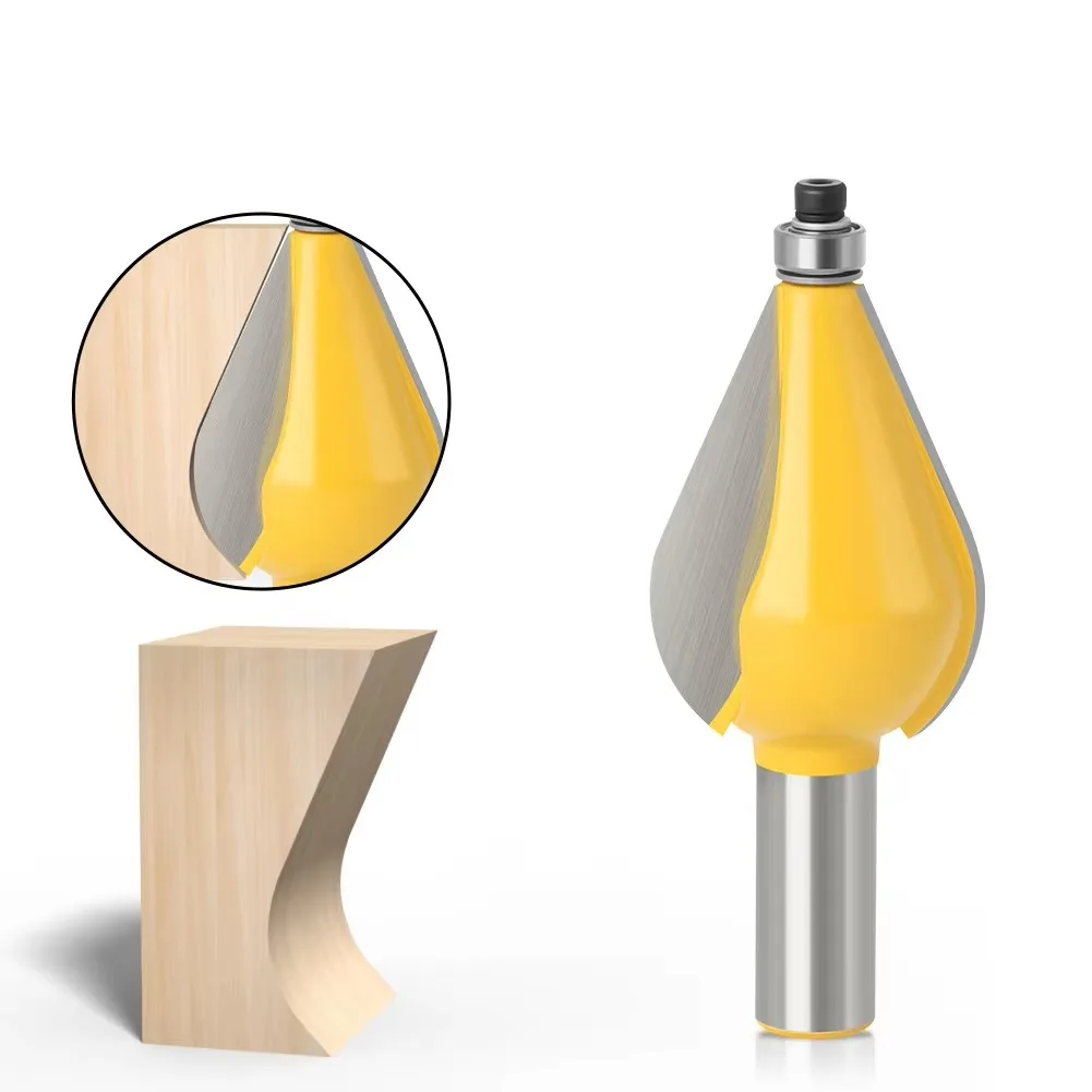 

1 шт., 1/2 дюйма, хвостовик 12 мм, большая мебельная форма для ног, фреза, линейный нож, деревообрабатывающий резак, шиповый резак для деревообрабатывающих инструментов