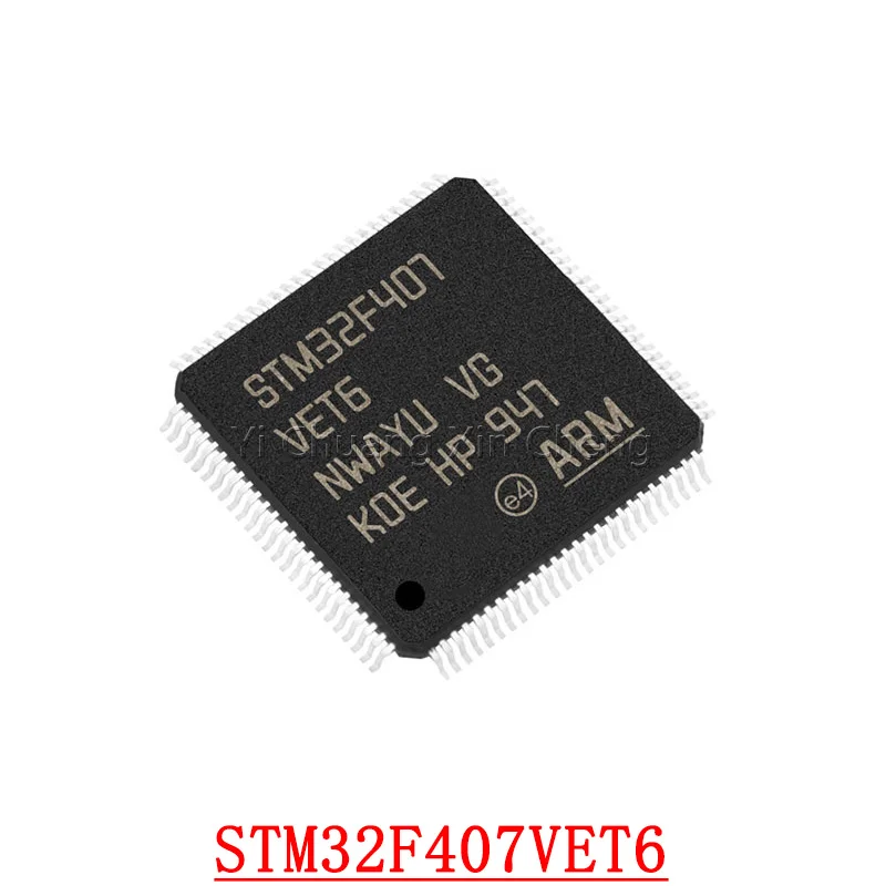 Nuevo Chipset STM32F407VET6, STM32F407VGT6, STM32F407, VET6, STM32F407, VGT6, QFP-100, 1 unidad