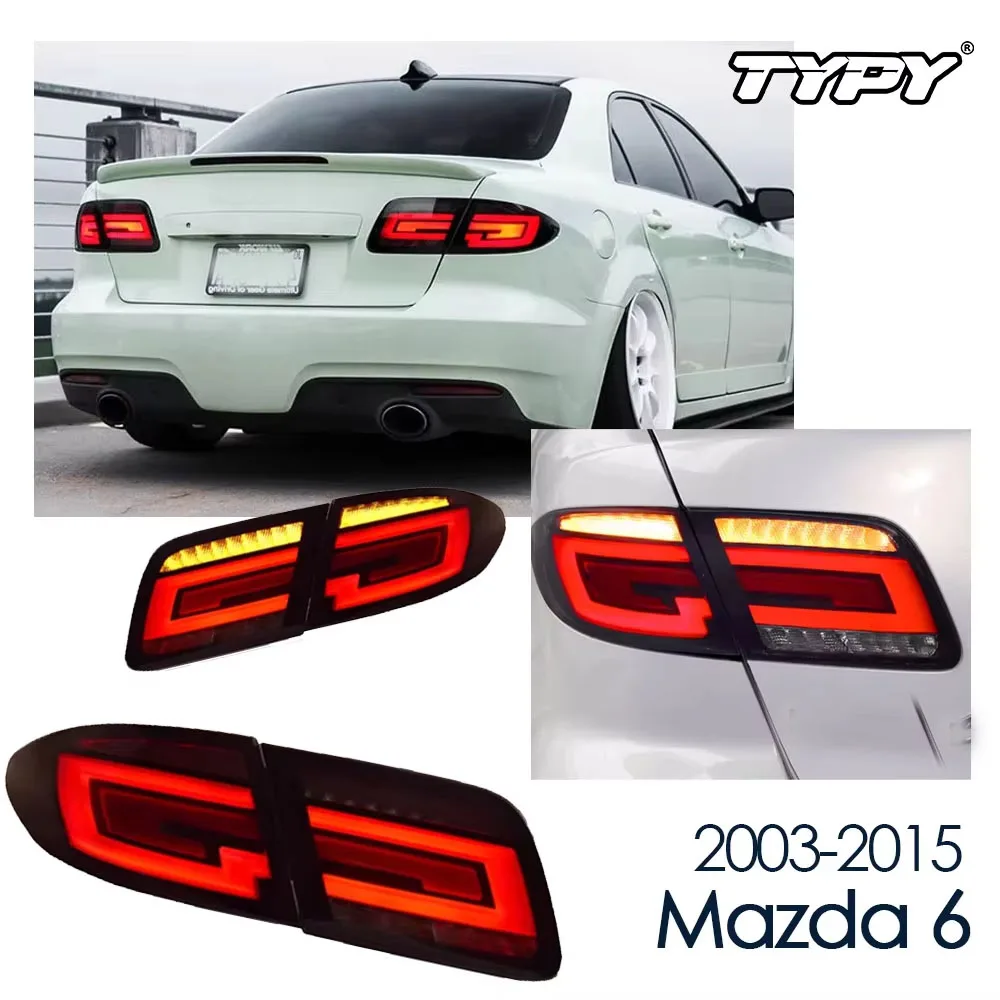 

Car Tail Lights For Mazda 6 2003-2015 LED Car Tail Lamps Daytime Running Lights Dynamic Turn Signals Car Accessories