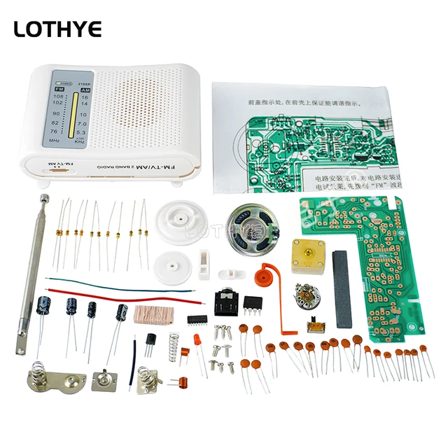 CF210SP Zestaw do montażu radia FM AM DIY Eksperyment dydaktyczny Zestaw do montażu elektronicznego Zestaw do produkcji Laboratoryjne szkolenie spawalnicze