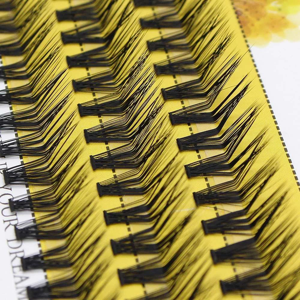 MUYD M カールミンクつけまつげ 60 クラスター L カールまつげトレイメイクアップ 30D まつげエクステンション個別の手作りまつげ