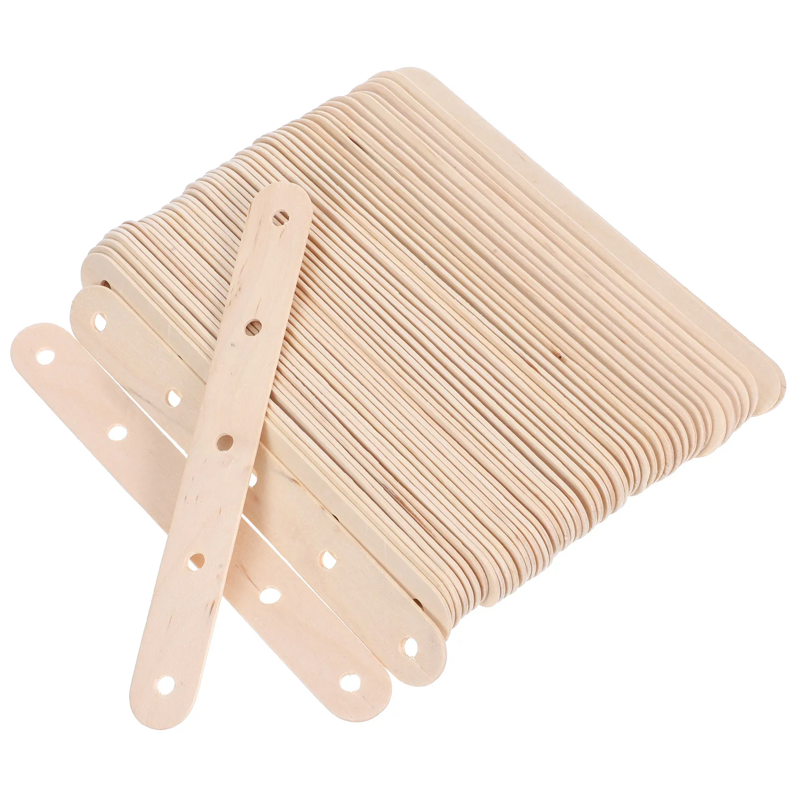 

100 Pcs Ice Cream Sticks Colored Jumbo Craft Wood Classroom Supplies Durable Single Wood Pieces Multifunctional Design