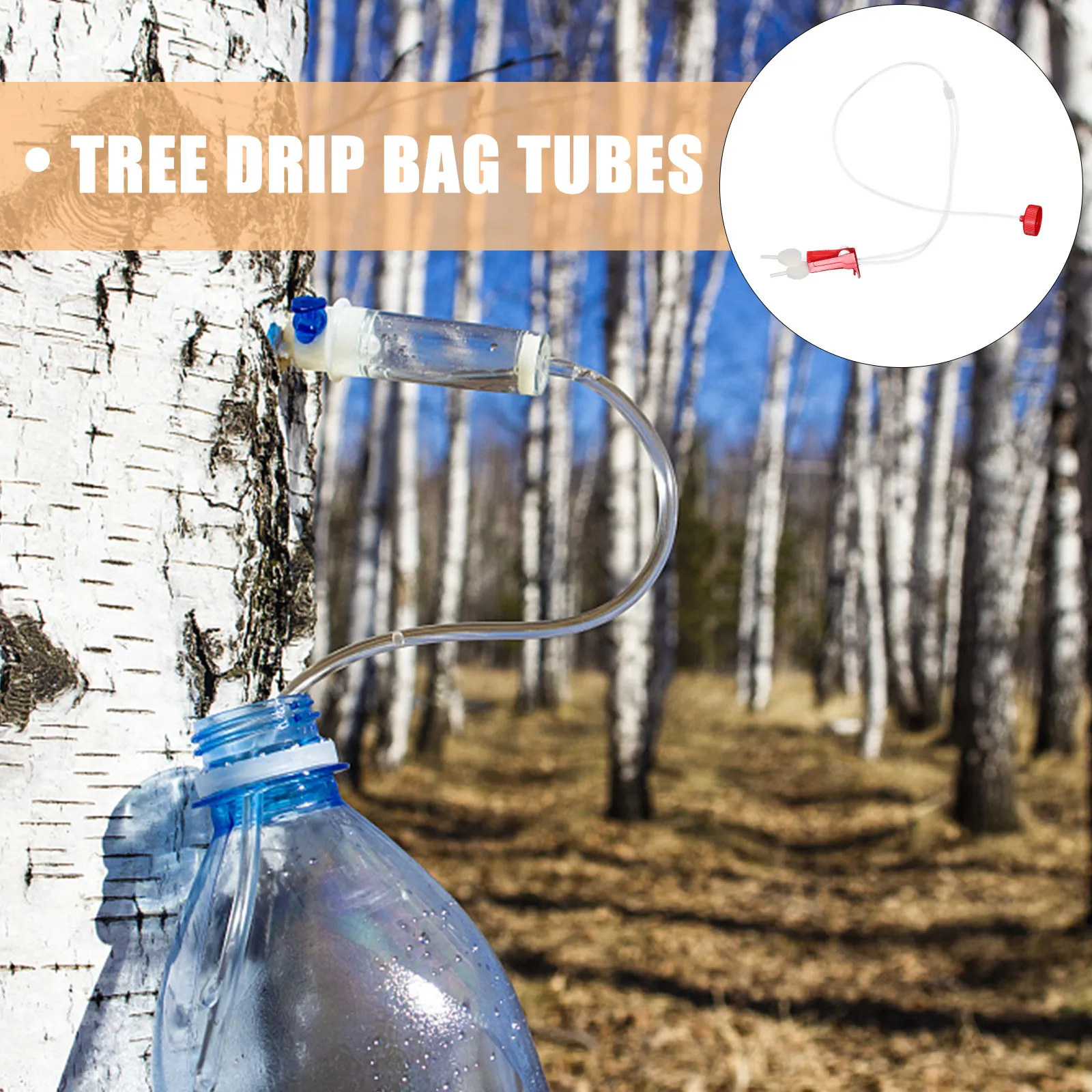 Plastic Tree Infusion Bag Tube Set with Rolling Valve for Nutrient Solution Drip Irrigation in Garden Greenhouse