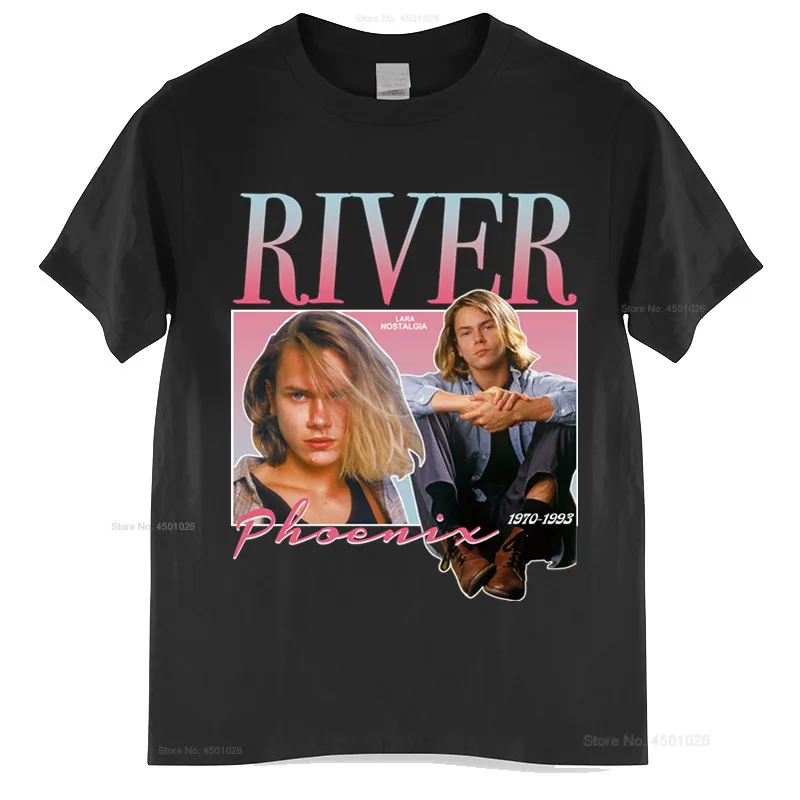 River Phoenix T Shirt men t shirt cotton tshirt men summer fashion t-shirt euro size