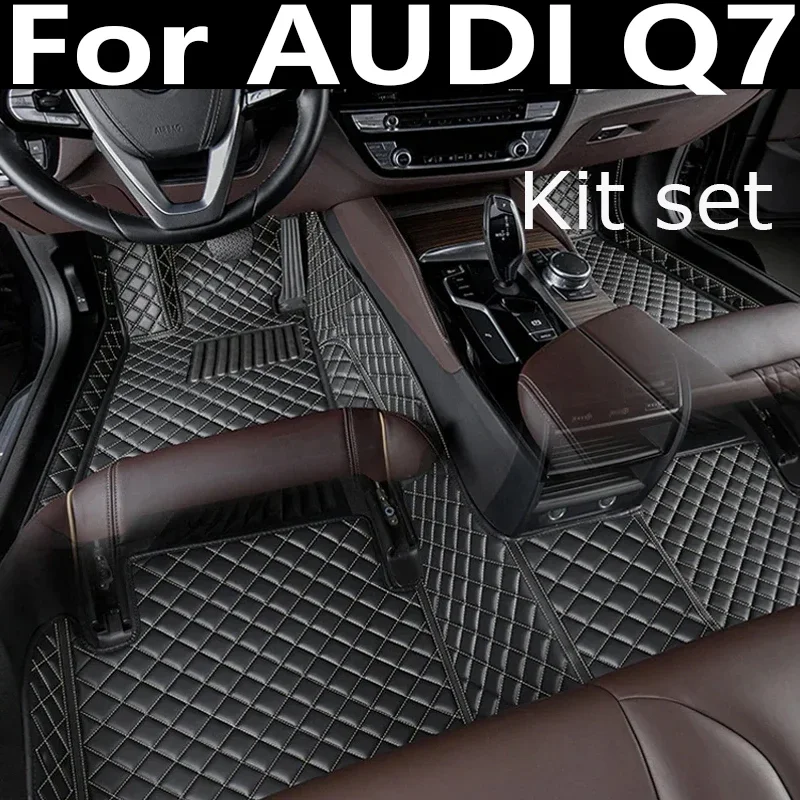 Car floor mats for AUDI Q7 (Seven seats) 2006 2007 2008 2009 2010 2011 2012 2013 2014 2015 Custom foot Pads automobile