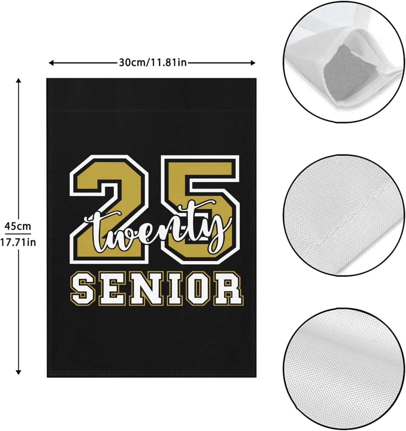 Senior 2025 Class Of 2025 Graduation Garden Flag One Size Hilarious Outdoor Flag Double Sided House Small Garden Flags