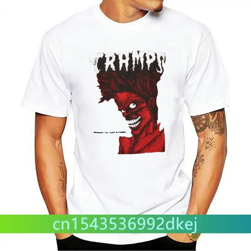 

The Cramps T-Shirt Bad Music For Bad People Men'S Red Oversized Tee Shirt