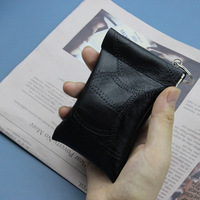 New Fashion Leather Long Pocket Key Wallet Keyring Coin Purse Women Men Small Short Money Change Bag Little Card Holder