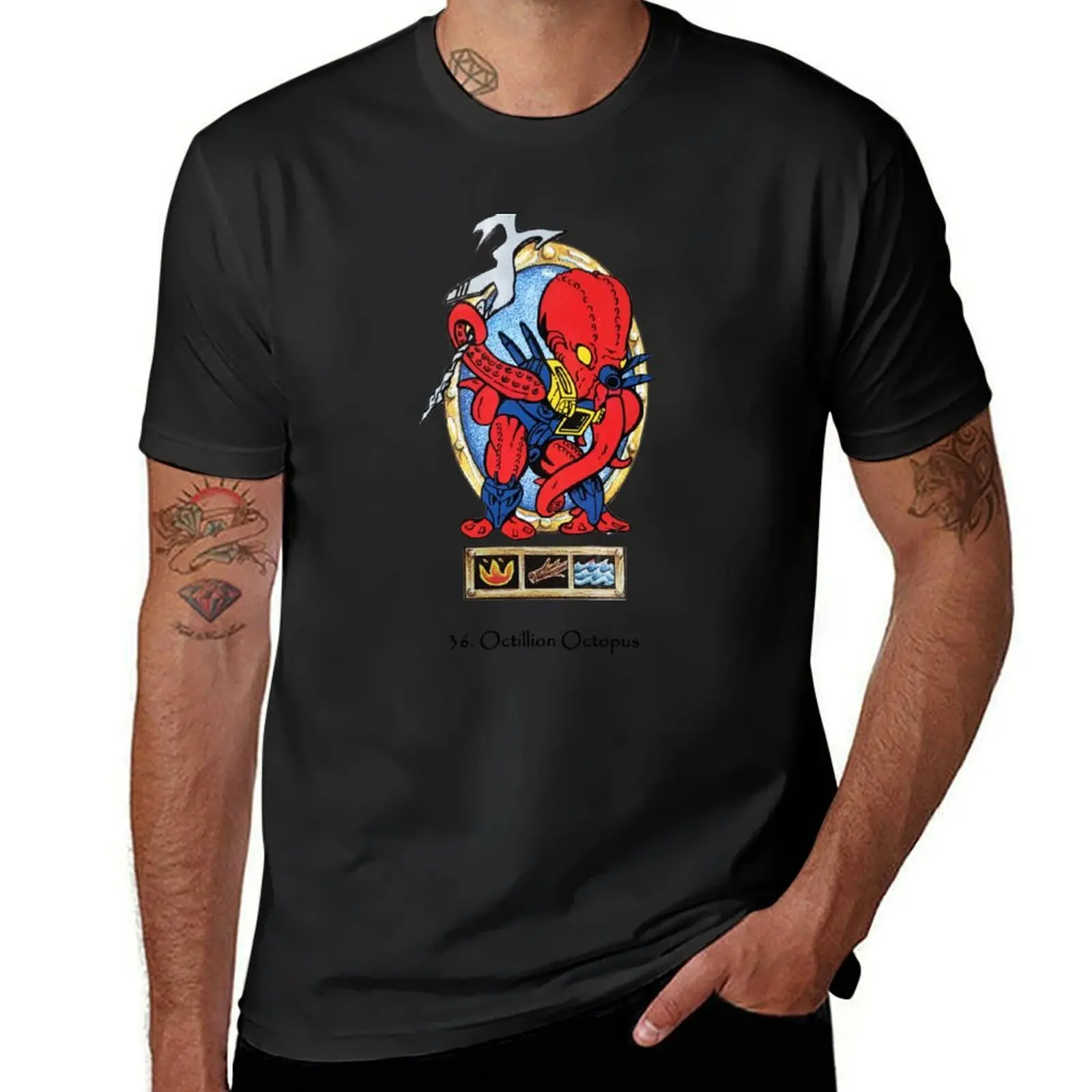 Battle beasts 36. Octillion Octopus T-Shirt sublime customizeds summer tops t shirt for men