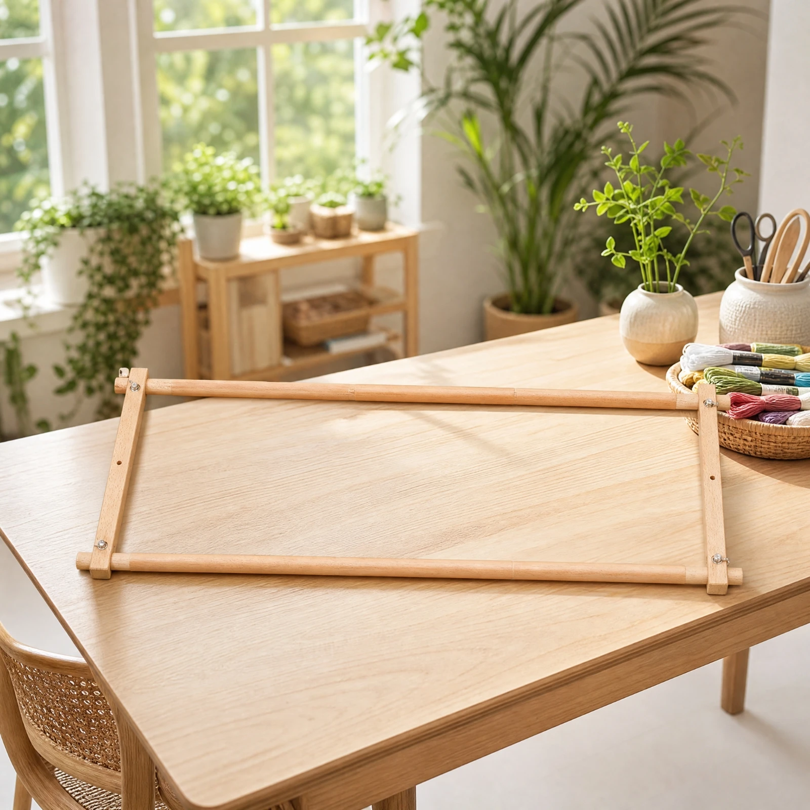 Rectangular Embroidery Frame w - Woodworking Resin 评论和价格