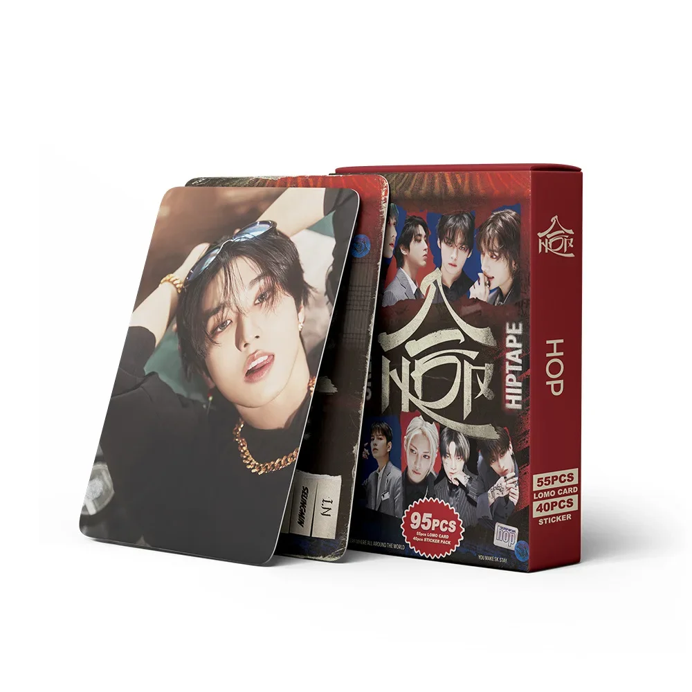 55+40Pcs/Set KPOP straykids New Album Photocards collection Lomo Cards High Quality Print Photo cards fan gift image 2