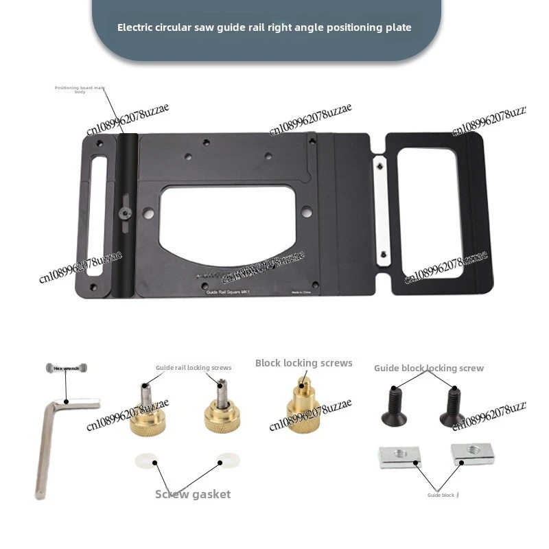 Circular Saw Track Slide Aluminum Alloy Right Angle Positioning Plate Matching Makita