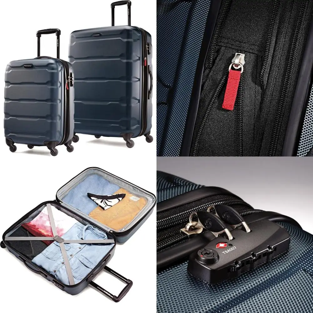 

omni collection 2-piece luggage set with spinner wheels, 20" and 28"