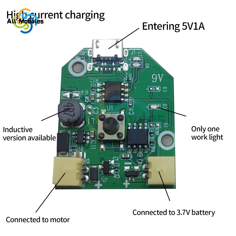 USB Charging Small Fan Board Control Board Motherboard Handheld Small Table Fan Mobile Fan Universal Board