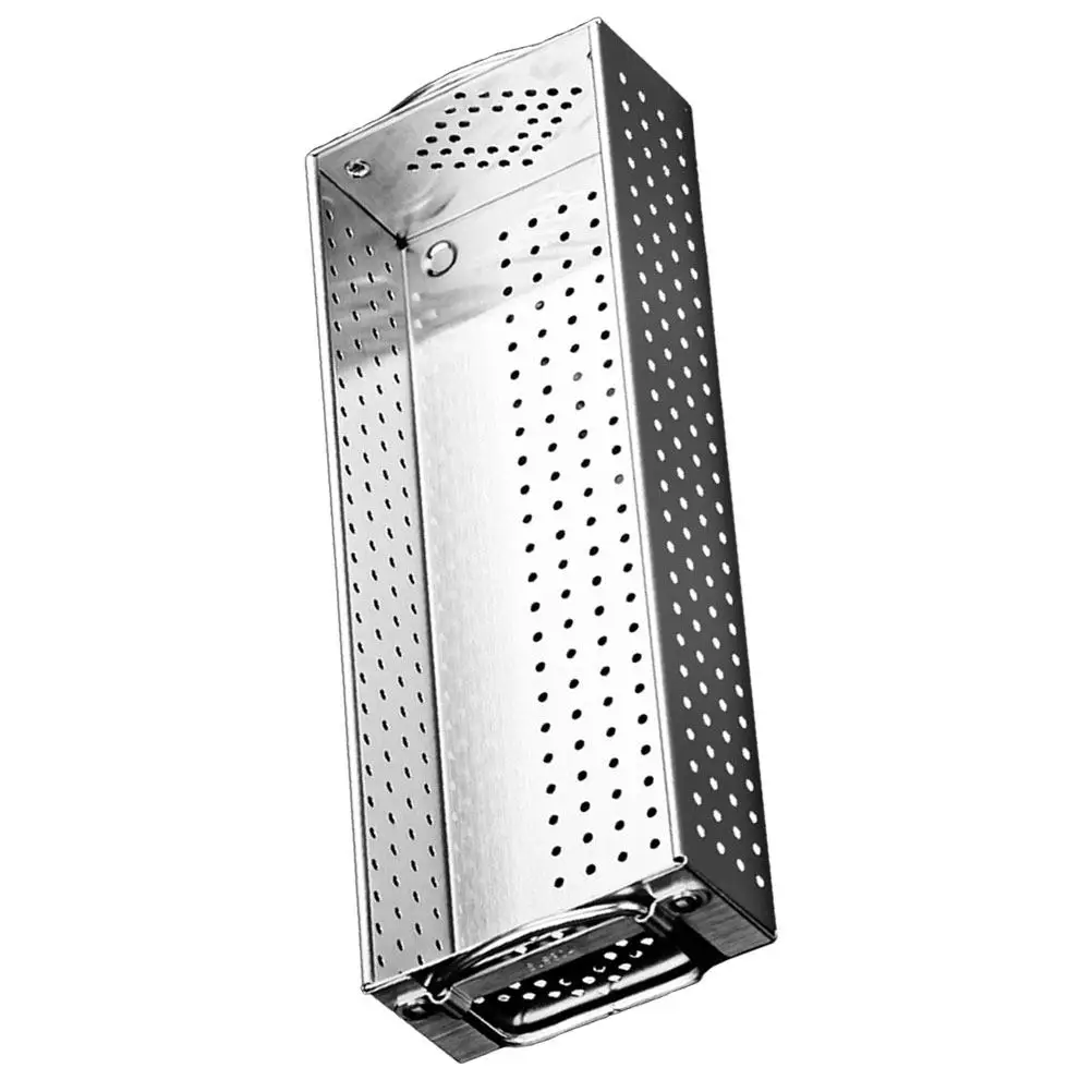 

Stainless Steel Chopsticks Storage Box Heavy-Duty 304 Metal Utensil Holder with Drainage Design for Kitchen Restaurant