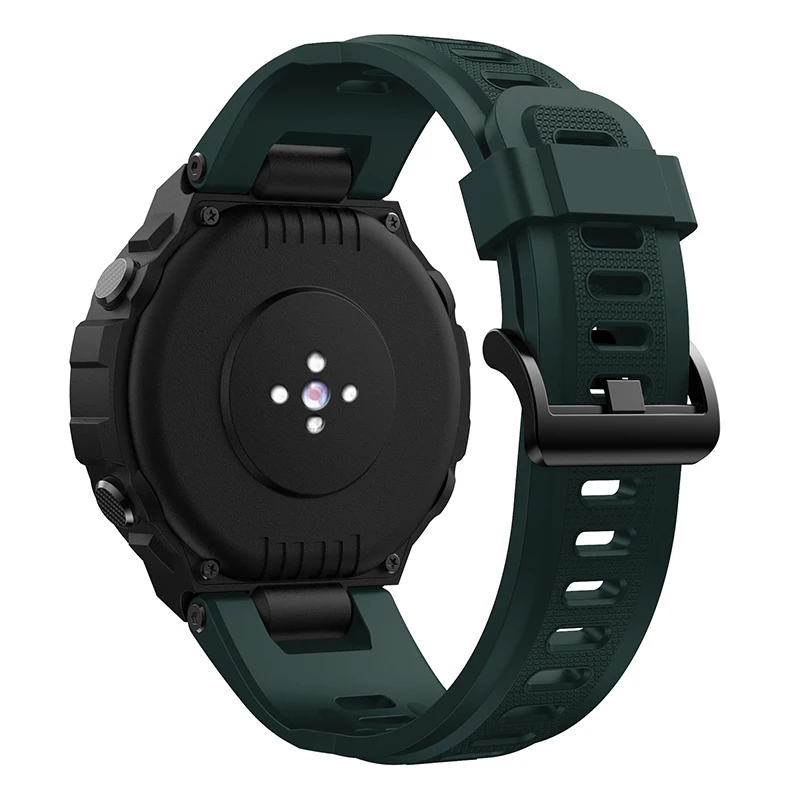 Pulseira de silicone macio para relógio inteligente, pulseira esportiva para huami amazfit t-rex pro trex correa