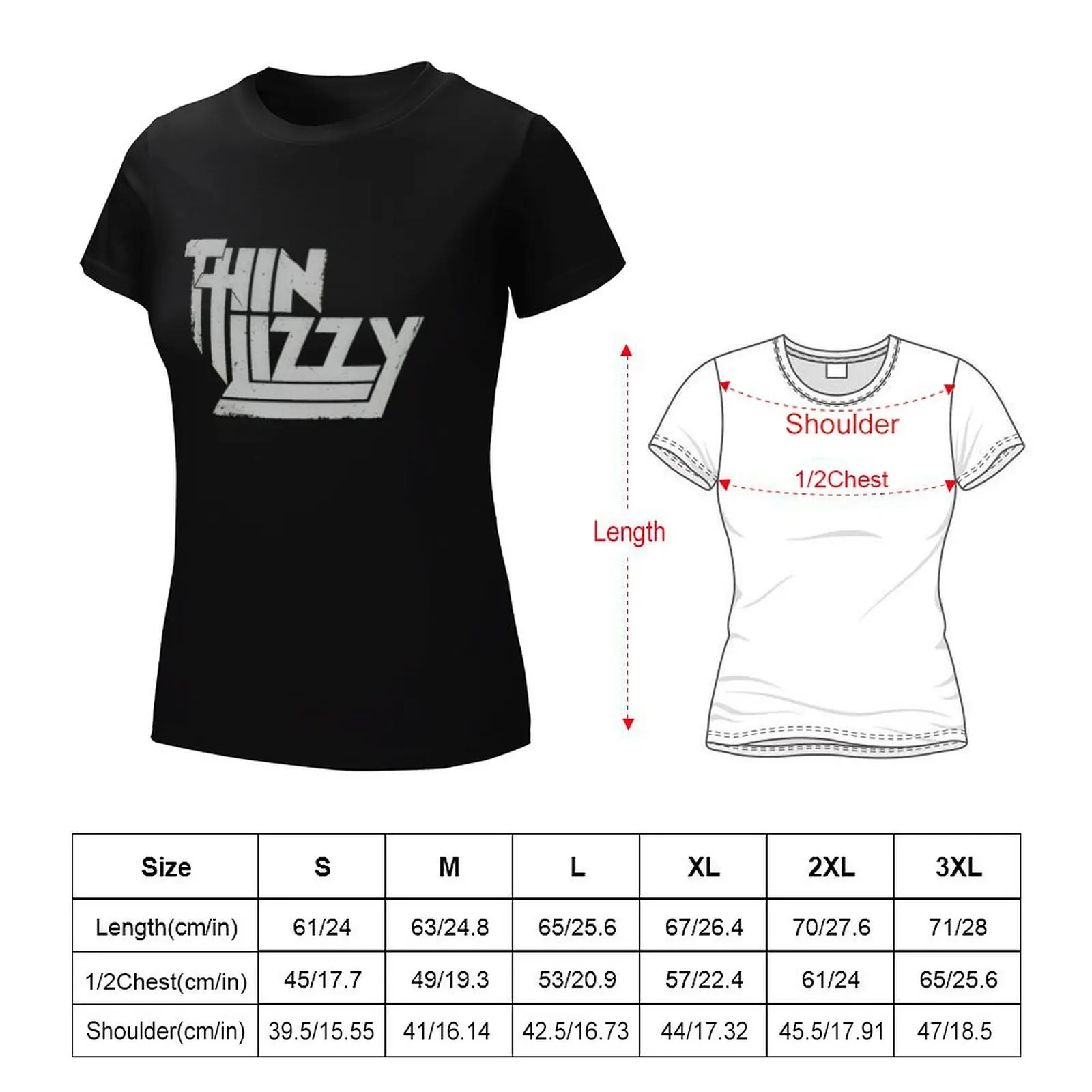 Thin Lizzy T-Shirt sweat tops funnys customs design your own t-shirt dress for Women graphic