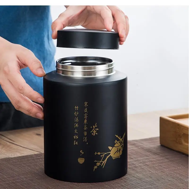 

Stainless Steel, Tea Cans, Tin Coffee Container, Storage Tanks, Portable Sealed Boxes, Empty Accessories