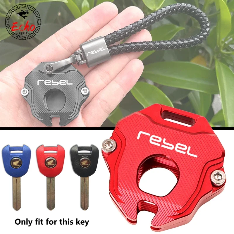 

For Honda Rebel cm1100 rebel 1100 1100T DCT 2021-2023 motorcycle CNC accessories key cover case shell keychain keyring key chain