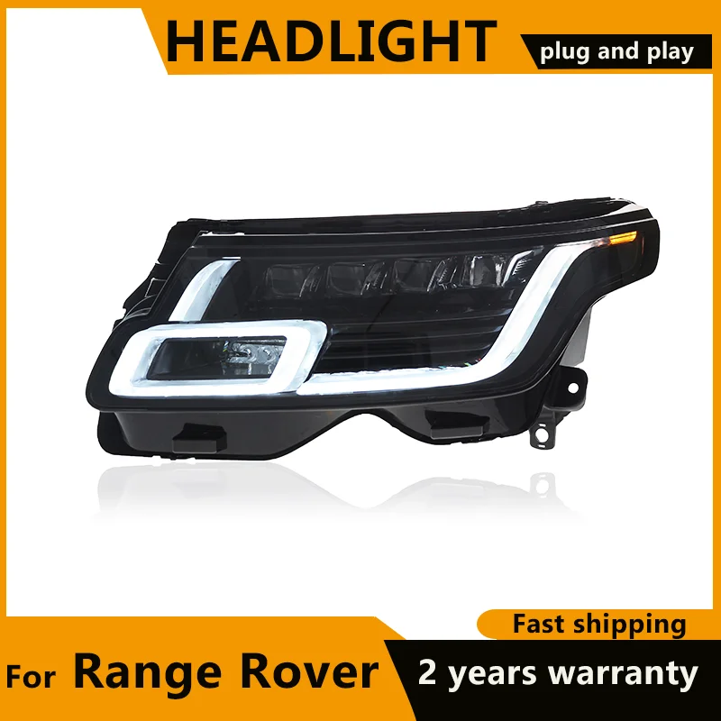 Matrix LED Head Lamp For Range Rover L405 Headlights 2013-2021 Land Rover DRL Day Running Light Range Rover head light assembly