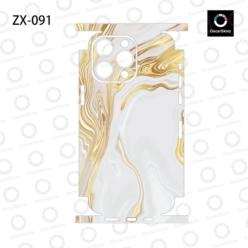 OscarSkinZ Wrap For iPhone 16 Pro Max Sticker 15 14 Plus Back Film 13 12 Mini Protective Decal Side Frame Back Protector - Image 3