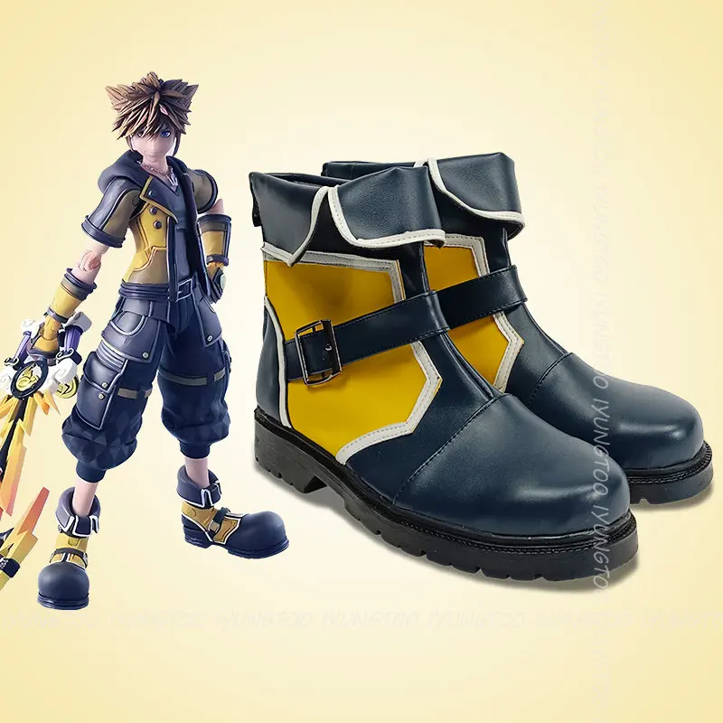 

Kingdom Hearts III sora Anime Characters Shoe Cosplay Shoes Boots Party Costume Prop