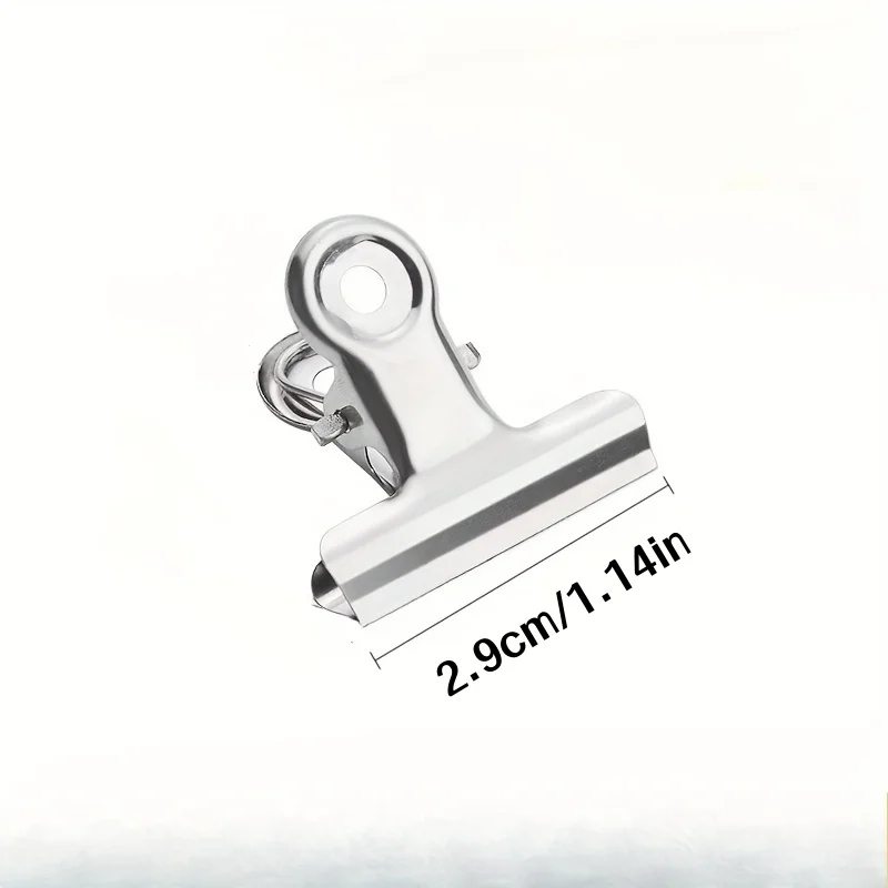 12-Pack Heavy Duty Stainless Steel Food Bag Seal Clips - Reusable and Multifunctional Sealing Clips Suitable for Kitchen, Office, School - Ideal Home Organizers and Storage Essentials | Modern Kitchen Accessories | Durable Structure