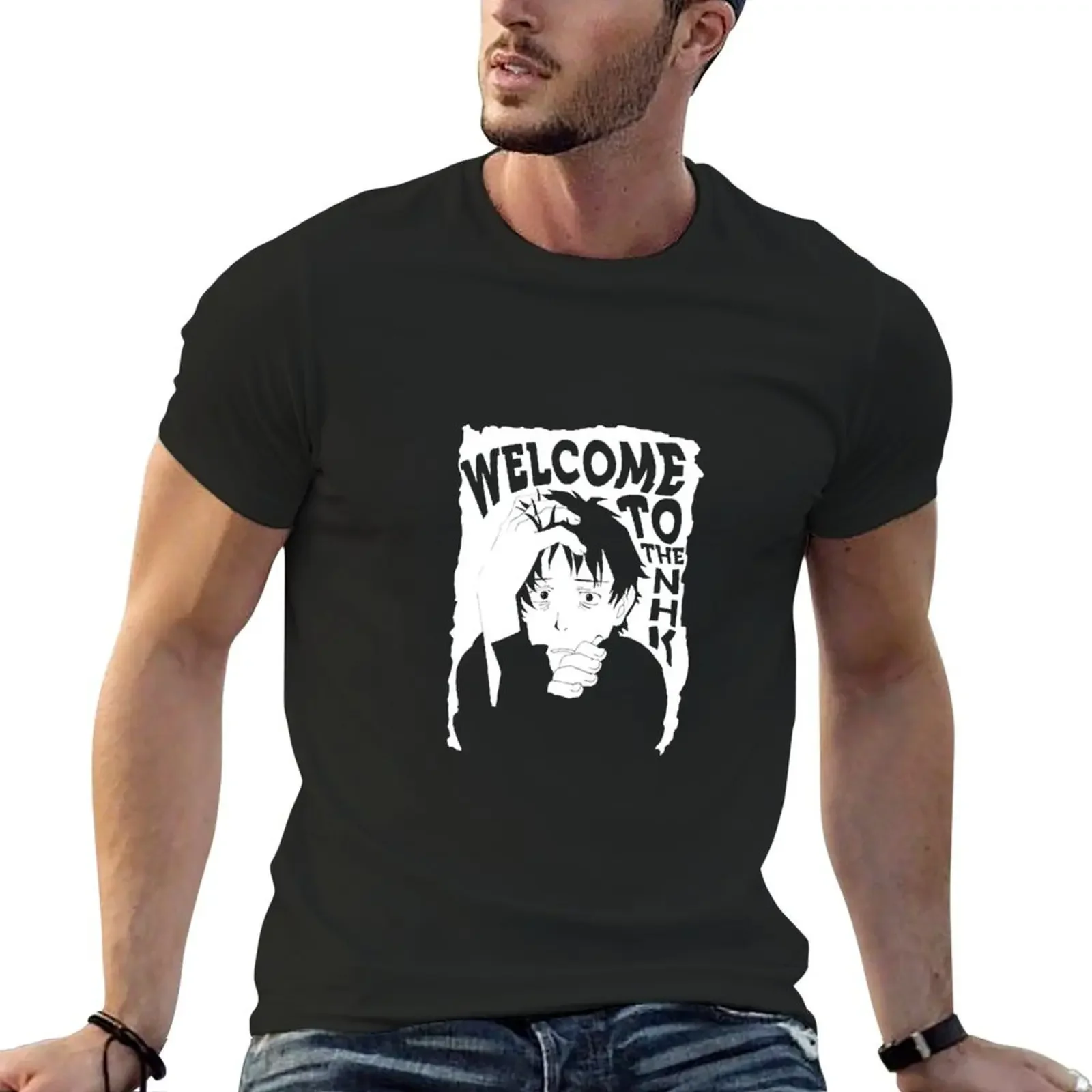 

Welcome To The NHK T-Shirt cheap stuff boys animal print shirts graphic tee quick drying sweat shirts, men