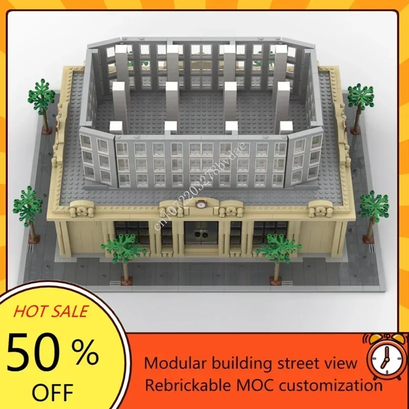 2727 قطعة MOC مارك 6- قاعدة برجية 64x48 مركز بناء عرض الشارع نموذج ألغاز مخصصة لتقوم بها بنفسك تجميع إبداعي ألعاب تعليمية هدايا