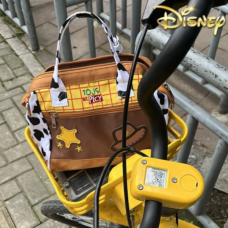 

Disney Cartoon Toy Story Woody Cosplay Bag Outdoor Shopping Large Capacity Baby Handbag Buzz Lightyear Big Shopping Bag Gift