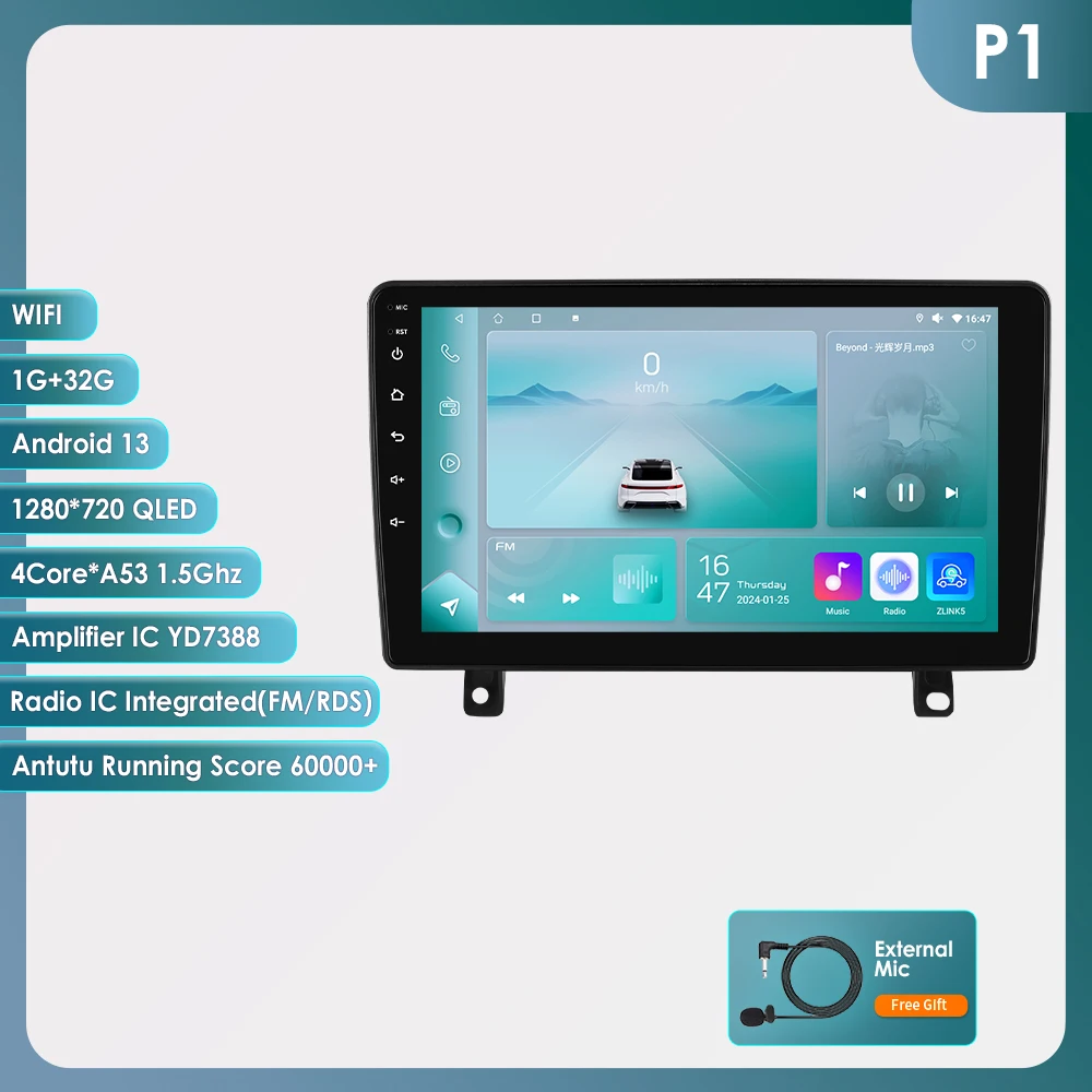 OSSURET 8G 128G Carplay Android 14 Autoradio Voor Opel Astra H 2006-2014 GPS Multimedia 4G DSP BT 360 Camera 2Din Autoradio 7862