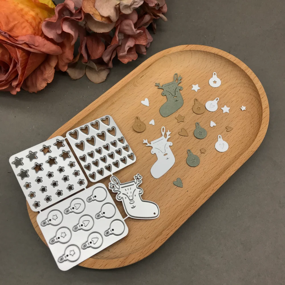 

1pcs metal cutting dies cut die mold Christmas Bells Sock Scrapbook paper craft blade punch stencils dies