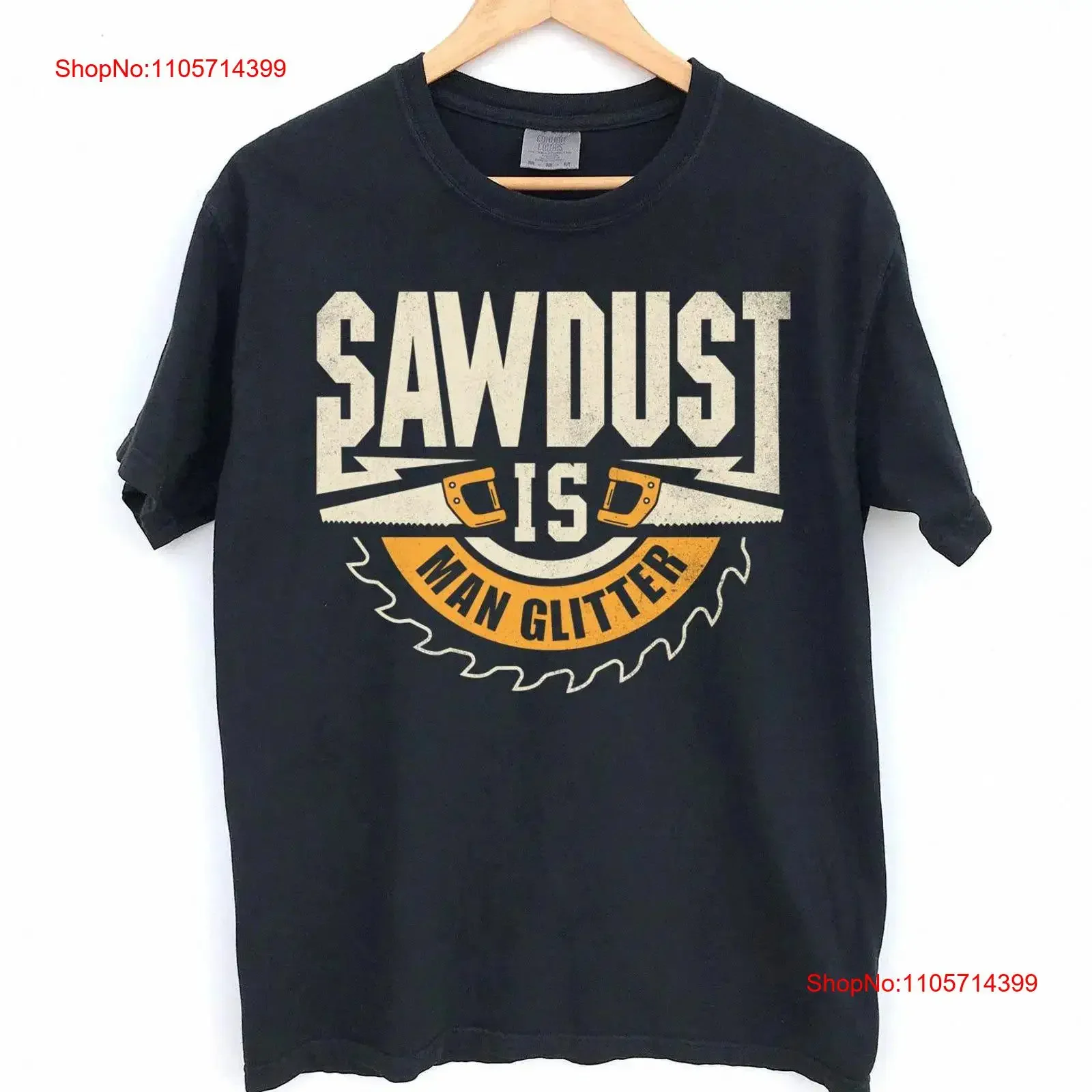 Funny woodworking tee Sawdust is Man Glitter gift Carpenter Woodworker for dad DIY lover Carpentry shirt vintage Washed fashion