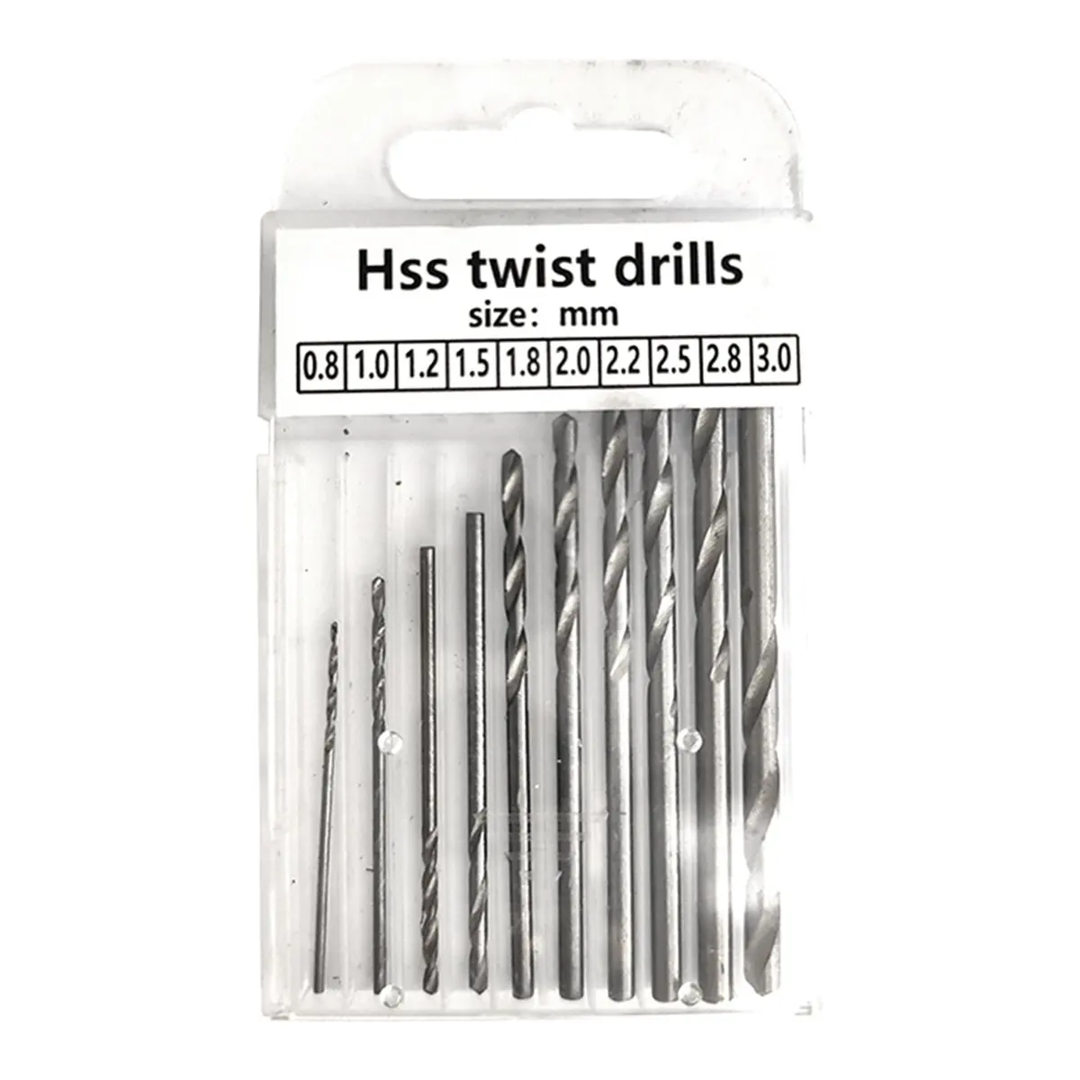 Reliable- Blue Extended Semi-Automatic 0.5-3mm Hand Twist Drill Amber Plastic Circuit Board Drilling Tool Twist Drill Set