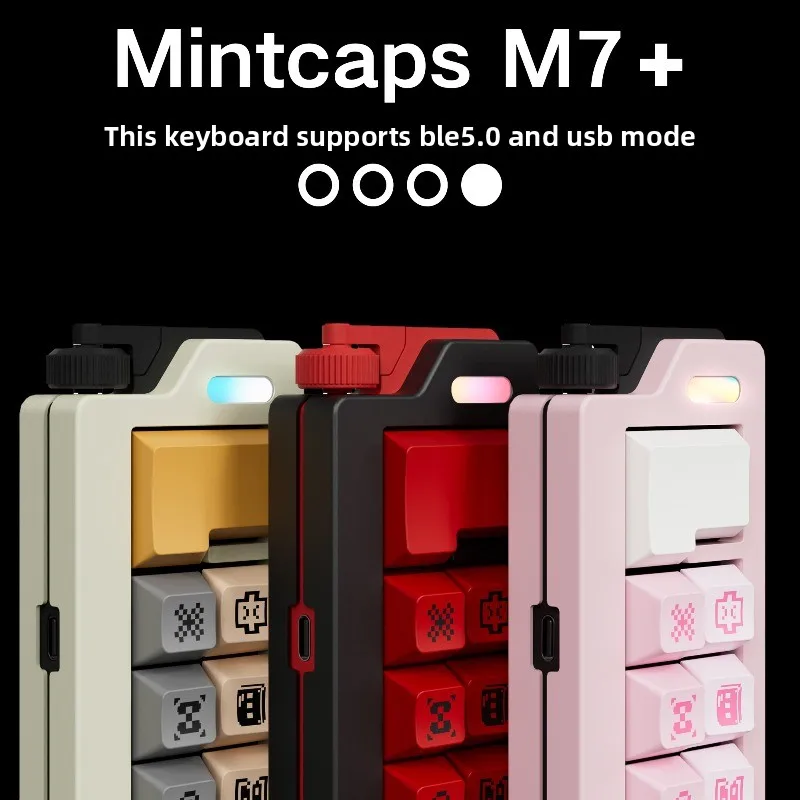 Mintcaps M7 Pad Mini Wireless Mechanical Keyboard, Bluetooth 5.0, Portable Office Keyboard, Compatible with Windows/Mac Computer