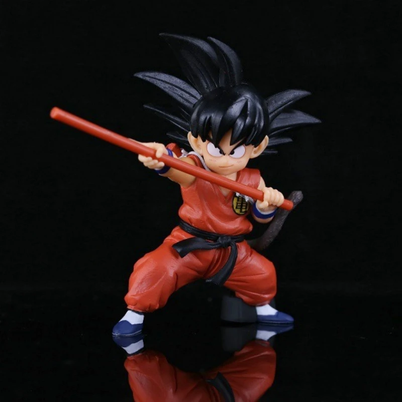 14cm Anime Dragon Ball Figure Childhood Son Goku Action Figure PVC Model Toy Statue Doll Collection Desktop Decoration Kids Gif