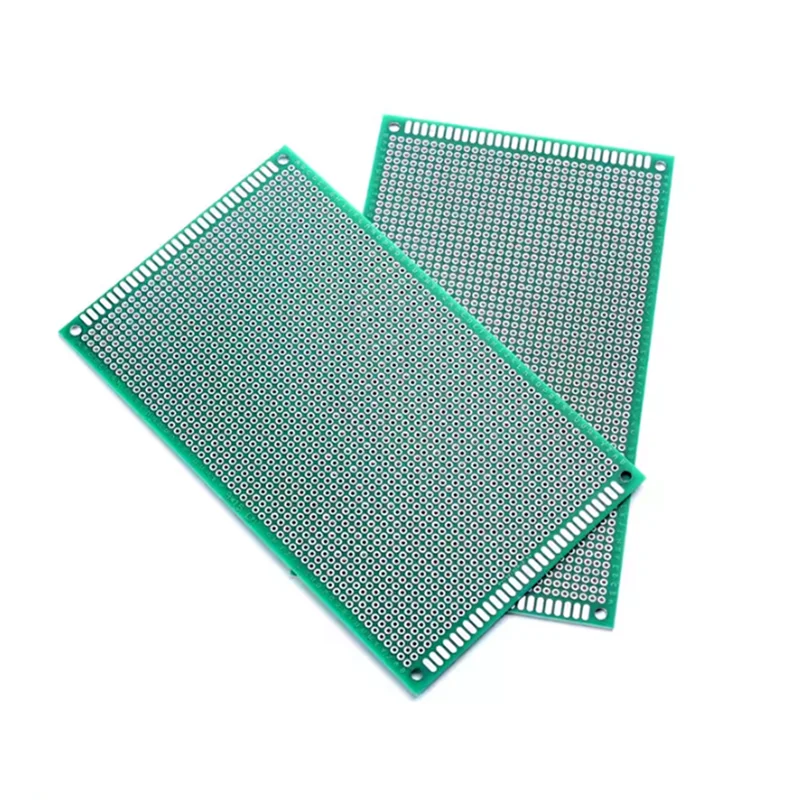 8x12CM PCB circuit board double-sided tin spray green oil fiberglass FR4 experimental board universal board 4x6CM