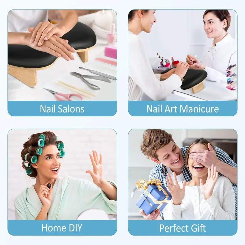 إمالة مانيكير وسادة اليد وسادة يدين مسمار الفن وسادة اليد المحمولة القابلة للإزالة اليد الراحة ل مانيكير حامل مسند الذراع أداة بولي يوريثان #4