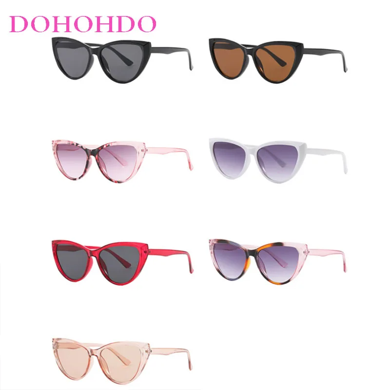 Trendy Cat Eye Women's Sunglasses Retro Brand Design Outdoor Drive Men Sunglass Travel Sports Hiking Female Eyewear UV400 Lentes